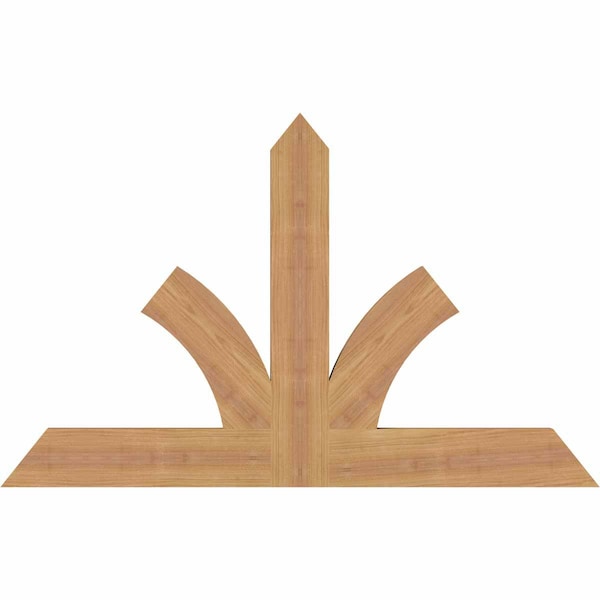 Ekena Millwork Richland Timber Gable Bracket, Western Red Cedar, 36"W x 23"H x 1 1/2"D x 3 1/2"F, 15/12 Pitch GBW036X23X0204RIC00SWR - main